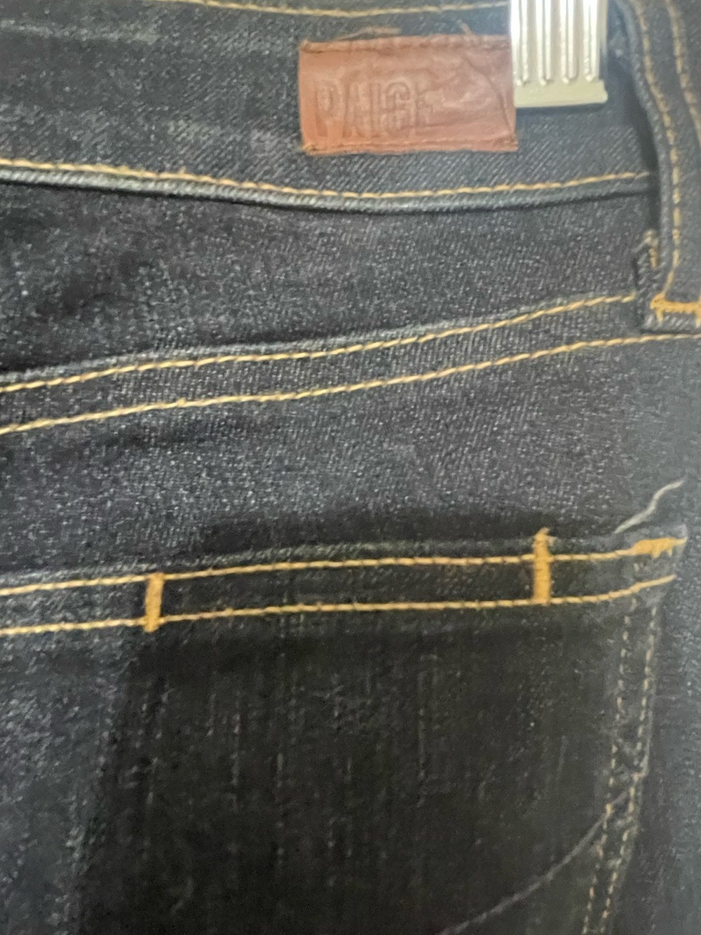PAIGE Verdugo Ultra Skinny Jeans Women’s 28 Dark Wash Mid Rise Stretch Designer - Picture 6 of 8